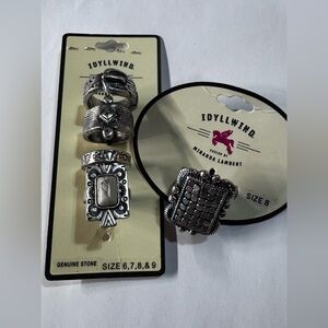 Idyllwind Silver and Black Ring Collection